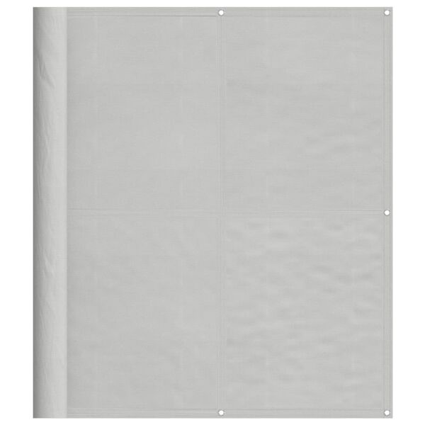 vidaXL Balcony Screen Light Grey 120x700 cm 100% Polyester Oxford