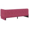 vidaXL Corner Bed Frame with Headboard Wine Red 80 x 200 cm Velvet