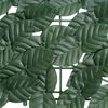 vidaXL Balcony Screen with Dark Green Leaves 300x75 cm