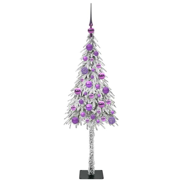 vidaXL Christmas Tree with 150 LEDs White 120 cm PE and Steel
