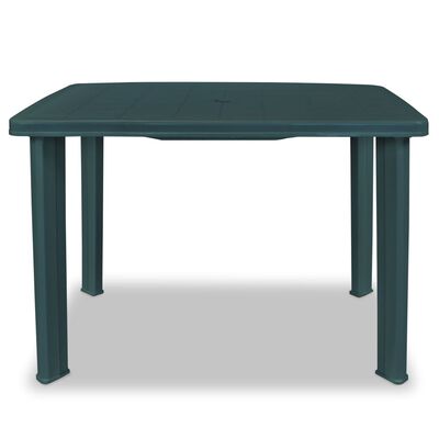 vidaXL Garden Table Green 101x68x72 cm Plastic
