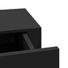 vidaXL Wall-mounted Drawer Shelf Black 60x23.5x10cm MDF