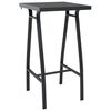 vidaXL 3 Piece Garden Bar Set Black