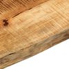 vidaXL Table Top 160x20x3.8 cm Live Edge Solid Wood Rough Mango