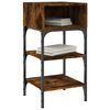 vidaXL Bedside Table Smoked Oak 35x34.5x70 cm Engineered Wood