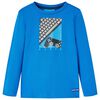 vidaXL Kids' T-shirt with Long Sleeves Cobalt Blue 128