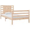 vidaXL Bed Frame without Mattress 90x190 cm Single Solid Wood Pine