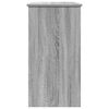 vidaXL Desk Grey Sonoma 80x40x75 cm Engineered Wood