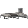 vidaXL Pull-out Day Bed without Mattress Grey 2x(90x200) cm