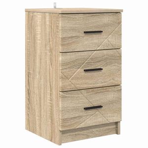 vidaXL Bedside Cabinet Sonoma oak 38 x 38 x 66 cm Engineered wood