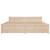 vidaXL Bed Frame without Mattress Solid Wood 140x190 cm