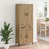 vidaXL Highboard Artisan Oak 69.5 x 34 x 180 cm Engineered Wood