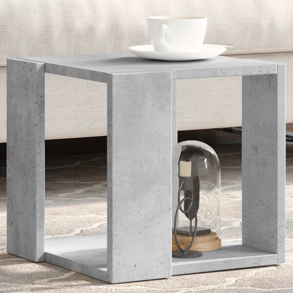 vidaXL Coffee Table Concrete Grey 32x32x30 cm Engineered Wood