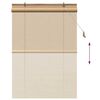 vidaXL Roller Blind with Curtains Manual Brown 120 x 160 cm Bamboo