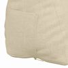 vidaXL Back Pillow Cream 45 x 20 x 35 cm Fabric