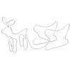 vidaXL Reindeer and Sleigh Christmas Decoration Outdoor 252 LEDs