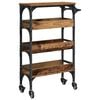 vidaXL Kitchen Trolley Old Wood 53 x 20 x 76 cm Engineered Wood