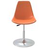vidaXL Swivel Dining Chairs 4 pcs Orange PP