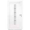 vidaXL Front Door Aluminium and PVC White 110x210 cm