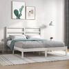vidaXL Bed Frame without Mattress White 120x190 cm Small Double Solid Wood