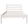 vidaXL Bed Frame White 225.5 x 85.5 x 69.5 cm Solid Pine Wood