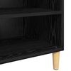 vidaXL Sideboard Black Oak 57 x 35 x 89.5 cm Engineered Wood