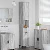 vidaXL Bathroom Cabinet with Drawer Grey Sonoma 31.5 x 33 x 190 cm