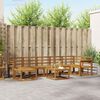 vidaXL Outdoor Sofa Set 8 pcs Natural Solid Acacia Wood