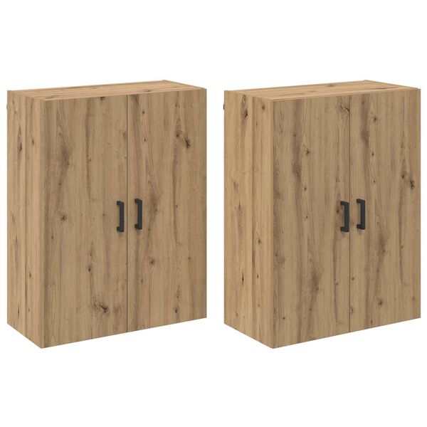 vidaXL Wall-Mounted Cabinet 2 pcs Artisan Oak 69.5 x 34 x 90 cm