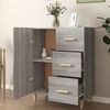 vidaXL Sideboard Grey Sonoma 69.5x34x90 cm Engineered Wood