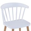 vidaXL Dining Chairs 2 pcs White Plastic