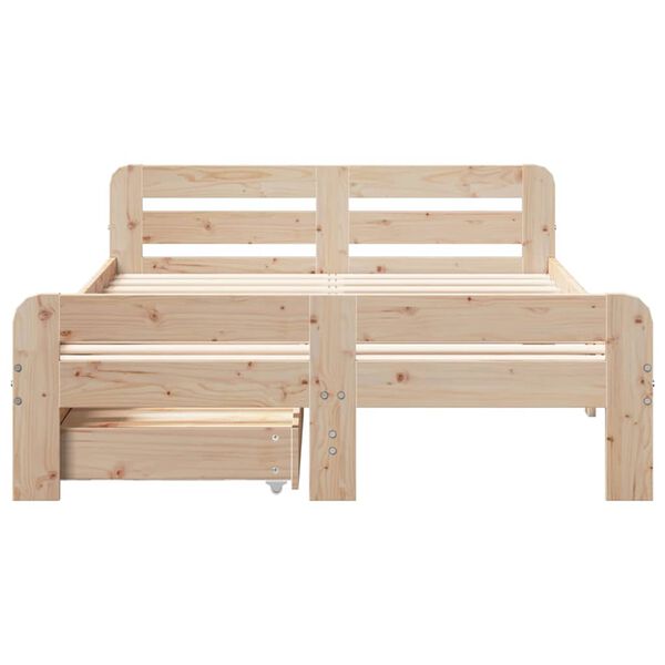 vidaXL Bed frame without Mattress 120x200 cm Solid Wood Pine