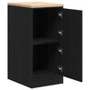 vidaXL Garage Storage Cabinet Black 40x51x85 cm Solid Wood Pine