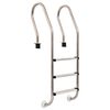 vidaXL Pool Ladder | Silver | Stainless Steel 304, Rubber | Large | Pool Ladder