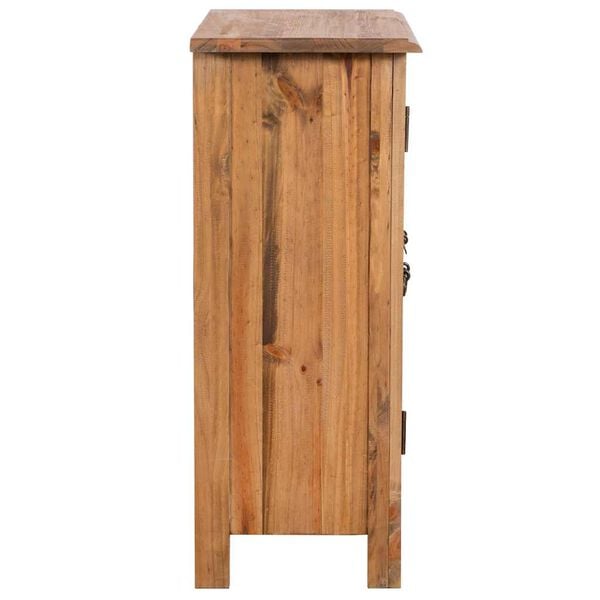 vidaXL Bathroom Side Cabinet Solid Pinewood 59x32x80 cm