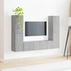 vidaXL TV Cabinet Set 6 pcs Grey Sonoma Engineered Wood