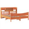 vidaXL Bed Frame without Mattress Wax Brown 200x200 cm Solid Wood Pine