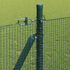 vidaXL Fence Post Green 100 x 1 m (12 x 12 mm mesh) Steel and PVC