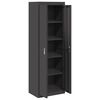 vidaXL Storage Cabinet 2 pcs Black 60 x 40 x180 cm Cold-Rolled Steel