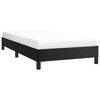 vidaXL Bed Frame without Mattress Black 90x190 cm Single Single Faux Leather