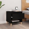vidaXL Bedside Table Black 50x46x50 Engineered Wood
