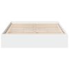 vidaXL Bed Frame with Drawers without Mattress White 140x190 cm
