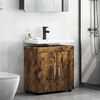 vidaXL Bathroom Cabinet Set TULUM Smoked Oak 60 x 34 x 63 cm