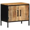 vidaXL Bedside Cabinet 2 pcs Brown and Black 50 x 30 x 45 cm