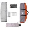 vidaXL Instant Tent Folding Grey and Orange 205 x 205 x 143 cm Steel