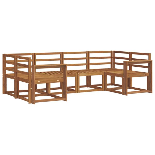 vidaXL Outdoor Sofa Set Natural Solid Acacia Wood