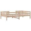 vidaXL Bed Frame 90x200 cm Solid Wood Pine