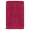 vidaXL Bathroom Mat Set 2 Pieces Fabric Fuchsia