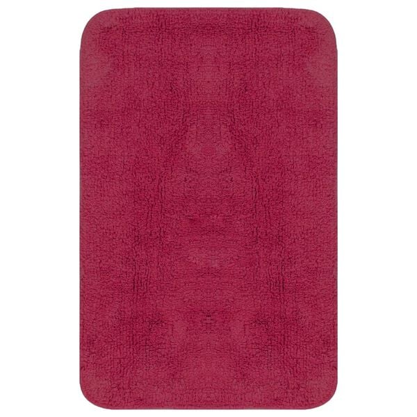 vidaXL Bathroom Mat Set 2 Pieces Fabric Fuchsia