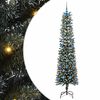 vidaXL Artificial Christmas Tree with 300 LEDs with Stand Green 210 cm